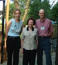 Janice Lauer Rice with two of her former graduate students Kelly Pender and Michael Carter